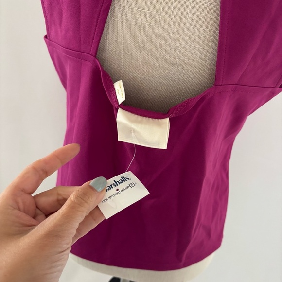 Maeve Pink Sleeveless Tank Top blouse Size L NEW - Picture 10 of 11